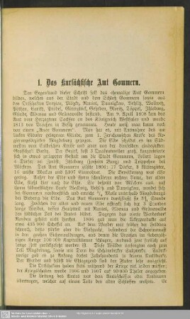 1. Das kursächsische Amt Gommern