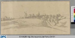Dörfer in Landschaft. Maschinen-Teil