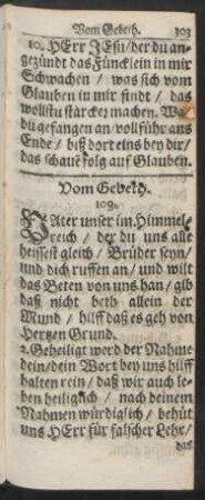 Vom Gebeth.