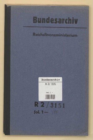 Allgemeine Reparationsfragen (Handakte Staatssekretär Schroeder): Bd. 2