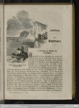 Julius Cäsar's Landung an der britischen Küste