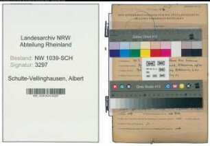 Entnazifizierung Albert Schulze-Vellinghausen , geb. 30.05.1905 (Schriftsteller)