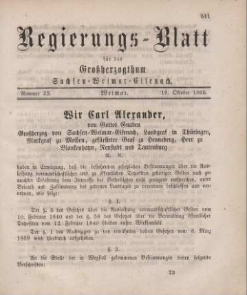 Nr. 23 : 19. Oktober 1865