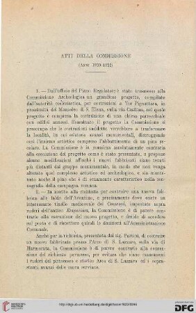 Atti della Commissione