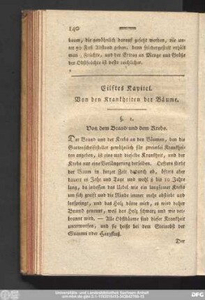 Eilftes Kapitel. Von den Krankheiten der Bäume.