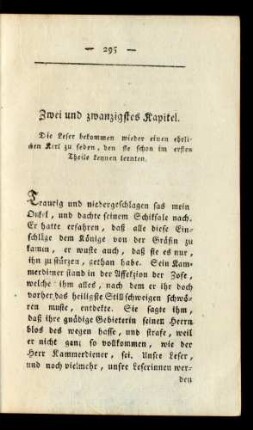 Zwei und zwanzigstes Kapitel.