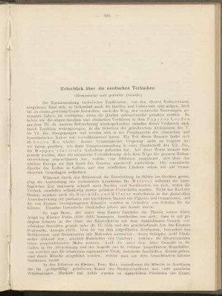 Ueberblick über die nordischen Techniken.