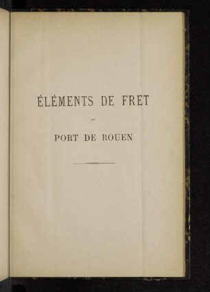 Éléments de fret du Port de Rouen