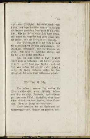 Weiterer Erfolg.