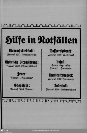 Hilfe in Notfällen