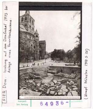 Trier, Dom: Grabungen auf dem Domfreihof 1943