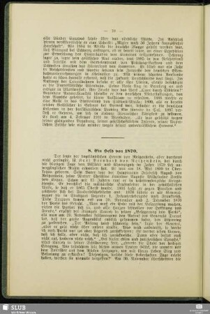 8. Ein Held von 1870