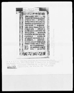 Psalter der Mechthild von Anhalt — Initiale B (eati inmaculati in via), Folio 139verso