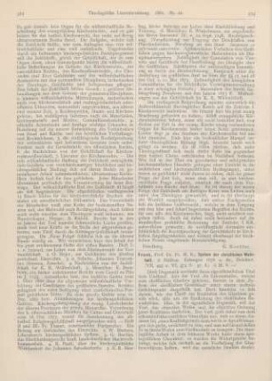 524-528 [Rezension] Frank, Fr. H. R., System der christlichen Wahrheit. 2 Hälften