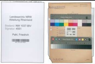 Entnazifizierung Friedrich Pahl , geb. 11.06.1903 (Stadtinspektor)