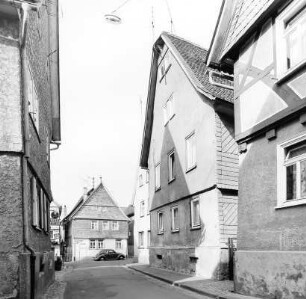 Fachwerkwohnhaus; Nidda, Schloßgasse 13