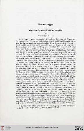 Giovanni Gentiles Kunstphilosophie