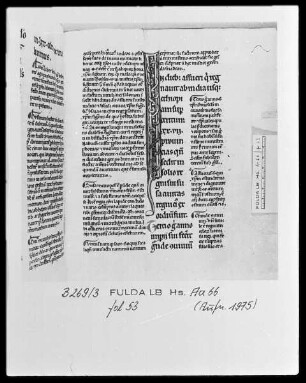 Glossa ordinaria in libros Tobias, Judith, Esther — Initiale I, Folio 53recto