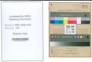 Entnazifizierung Karl Ropertz , geb. 22.11.1898 (Feuerwehrmann)