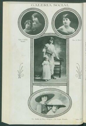 [Retrato de] Sra. Matilde de Meyer Pellegrini y Sta. Ángela Mezquita.