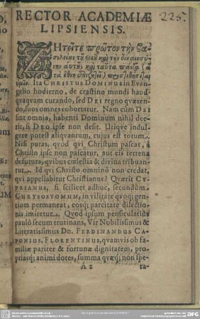 Rector Academiae Lipsiensis