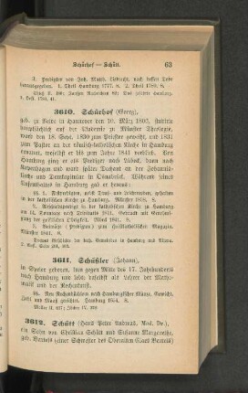 3612. Schütt (Hans Peter Andreas, Med. Dr.)