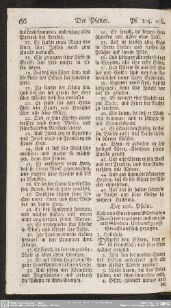 Der 106. Psalm. Lob und Gutthaten GOttes den Israeliten erzeiget: und wie sie mit Sünde u. Undanck grosse Straffe auf sich gezogen