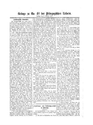Erziehungs- und Besserungsanstalt in Ohlsdorf : Beilage zu No. 40 der Pädagogischen Reform