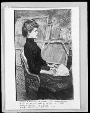 Mädchen im Atelier