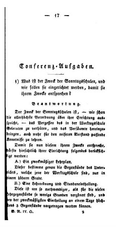 Conferenz-Aufgaben