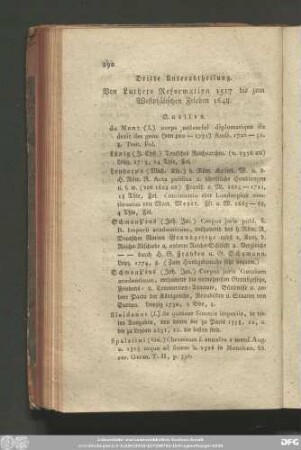 Dritte Unterabtheilung. Von Luthers Reformation 1517 bis zum Westphälischen Frieden 1648.