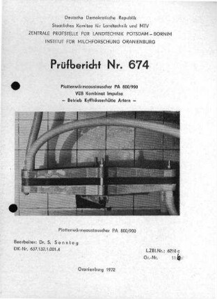Plattenwärmeaustauscher PA 800/900