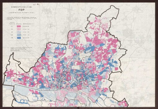 Blatt 4c: Bürgerschaftswahlen 1970/1966: FDP - Veränderungen 1970 gegenüber 1966 in %