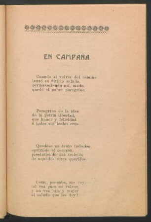 En campaña
