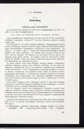 § 14 - Behandlung