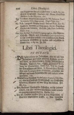 Libri Theologici. In Octavo.