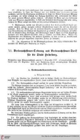 Verbrauchssteuer=Ordnung und Verbrauchssteuer=Tarif
