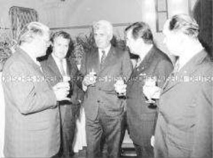 Empfang mit Gerald Götting während der Leipziger Messe