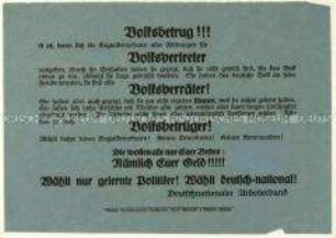 Wahlaufruf der Deutschnationalen Volkspartei