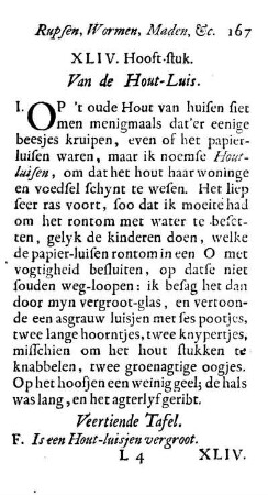 XLIV. Hooft-stuk. Van de Hout-Luis