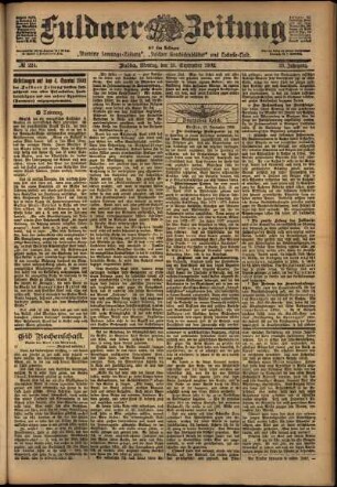 Ausgabe vom Montag, den 29. September 1902.