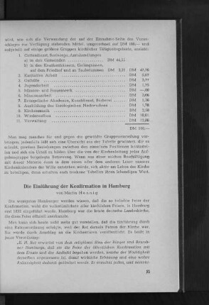 Die Einführung der Konfirmation in Hamburg