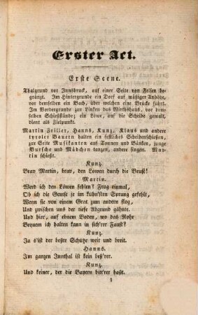 Arco's Heldentod : vaterländisches Schauspiel in drei Acten ; aufgeführt im Freien bei dem zweiten Theresien-Volksfeste in Bamberg
