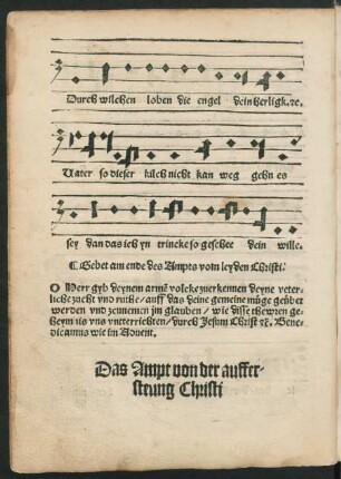 Das Ampt von der auffersteung Christi