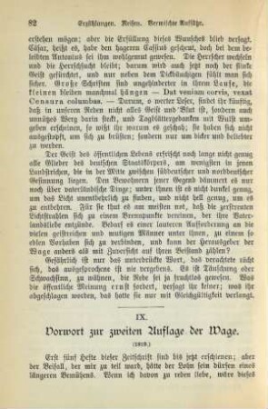 IX. Vorwort zur zweiten Auflage der Wage (1819.)