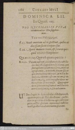 Dominica LII. Ex Quaest. 125.