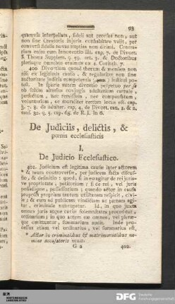 De Judiciis, delictis, & pœnis ecclesiasticis