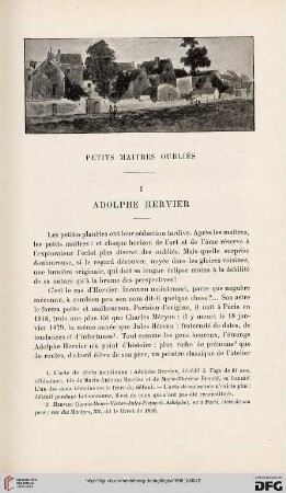 3. Pér. 16.1896: Adolphe Hervier : petits maîtres oubliés