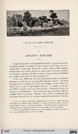 3. Pér. 16.1896: Adolphe Hervier : petits maîtres oubliés