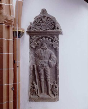 Grabmal des Ritters Philipp von Ottenesch in Landsknechtstracht, gestorben 1535